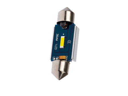 LED Glödlampa 12V/24V Socket: SV8.5, 2-pack